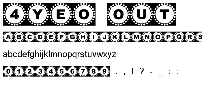 4YEO OUT font
